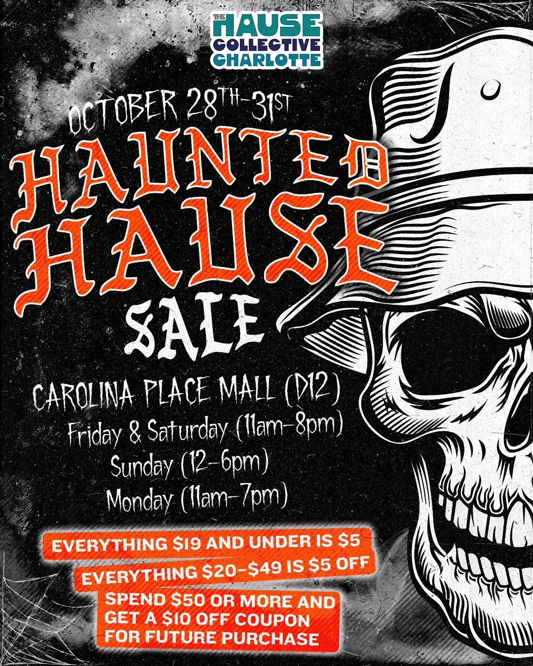 Haunted Hause sale flier